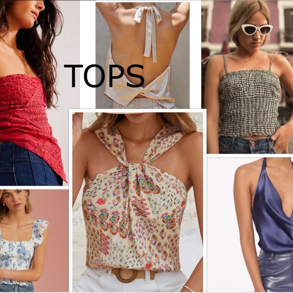 TANK TOPS BLOUSES XS S M L XL - Picture 1 of 1